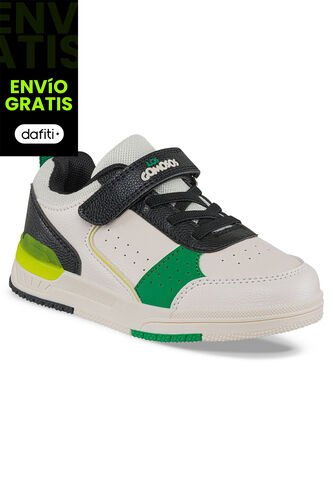 Tenis Kita Beige-Verde Para Niño Los Gomosos Los Gomosos