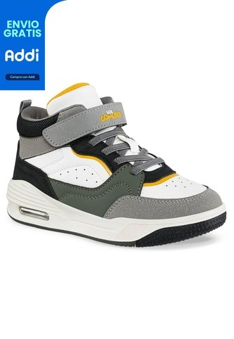 Tenis Urbanos Lender Blanco-Gris Los Gomosos Para Niño Los Gomosos