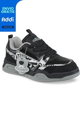 Tenis Casuales Anurim Negro Los Gomosos Para Niño Los Gomosos