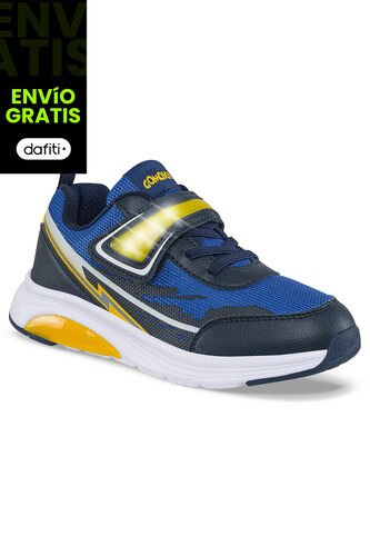 Tenis Luces Dacum Azul Para Niño Los Gomosos Los Gomosos