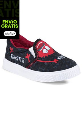 Tenis Fast Negro Para Niño Los Gomosos