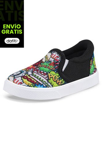 Tenis Trinket Negro Para Niño Los Gomosos Los Gomosos