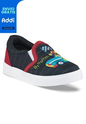 Tenis Casuales Truffles Negro Los Gomosos Para Niño Los Gomosos