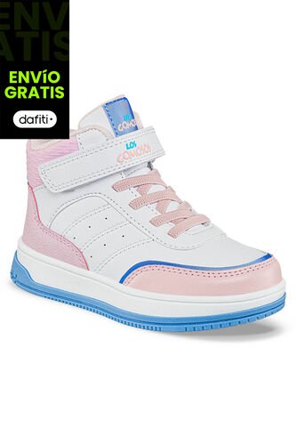 Botas Candito Blanco-Rosa Para Niña Los Gomosos Los Gomosos