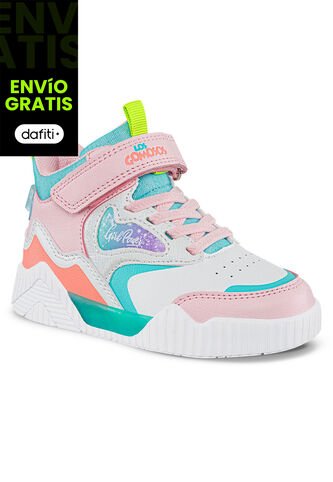 Tenis Canka Blanco-Rosa Para Niña Los Gomosos Los Gomosos