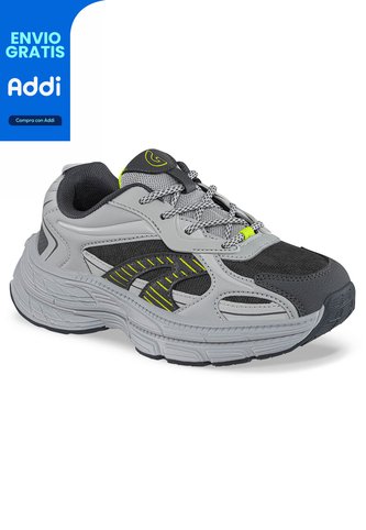 Tenis Urbanos Vamu Gris Los Gomosos Para Niño Los Gomosos