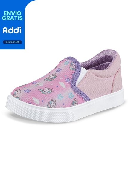 Tenis Casuales Dalerin Rosa Los Gomosos Para Niña