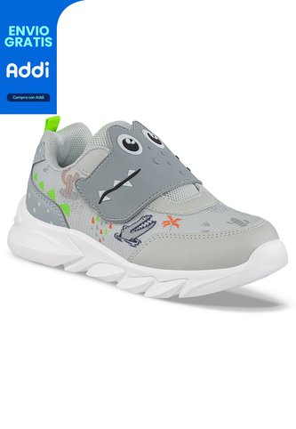 Tenis Urbanos Dynatrix Gris Para Niño Los Gomosos Los Gomosos