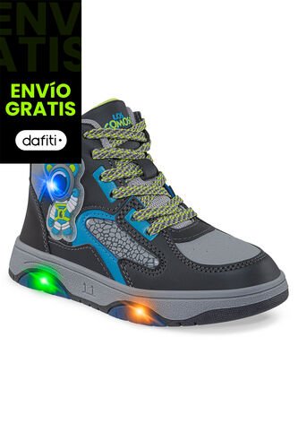 Tenis Con Luces Torin Gris Osc Los Gomosos Para Niño Los Gomosos