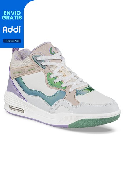 Tenis Urbanos Ginpir Blanco Para Niña Los Gomosos