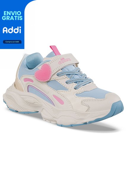 Tenis Urbanos Tarento Azul Para Niña Los Gomosos