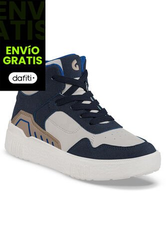 Tenis Urbanos Pibar Beige-Azul O Los Gomosos Para Niño Los Gomosos