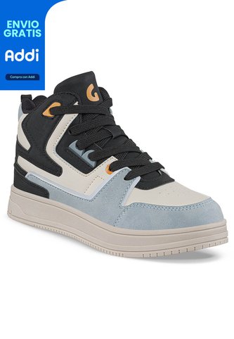 Tenis Urbanos Ruype Beige-Negro Para Niño Los Gomosos Los Gomosos