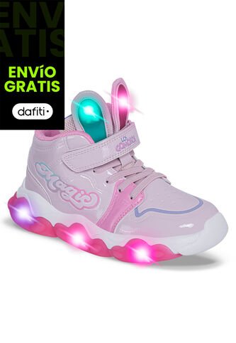 Tenis Con Luces Pidom Rosa Los Gomosos Para Niña Los Gomosos