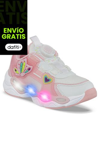 Tenis Con Luces Zadom Rosa Los Gomosos Para Niña Los Gomosos