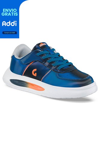 Tenis Urbanos Saxio Azul Para Niño Los Gomosos Los Gomosos