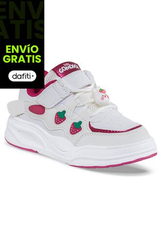 Tenis Urbanos Ginav Blanco-Vino Los Gomosos Para Niña Los Gomosos