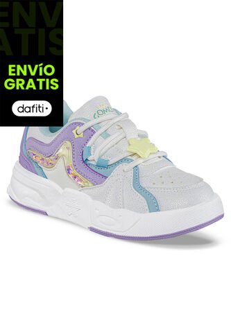 Tenis Urbanos Riboty Blanco-Azul Los Gomosos Para Niña Los Gomosos