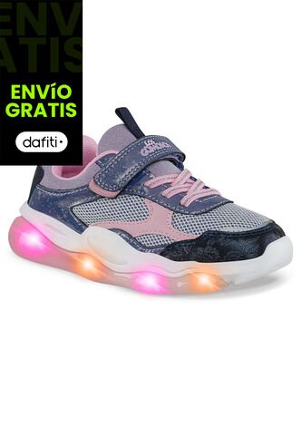 Tenis Luces Monla Azul Osc Los Gomosos Para Niña Los Gomosos