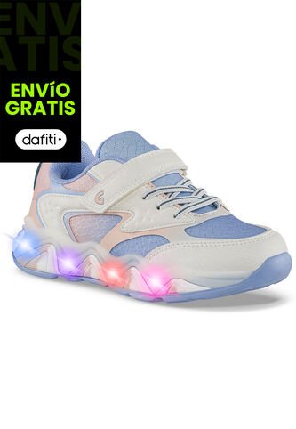 Tenis Luces Lumera Lila Los Gomosos Para Niña Los Gomosos