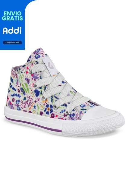 Botas Beebe Alto Lila Para Niña Los Gomosos