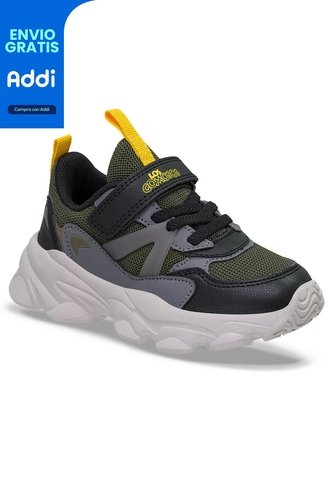 Tenis Lumar Negro-Verde Para Niño Los Gomosos Los Gomosos