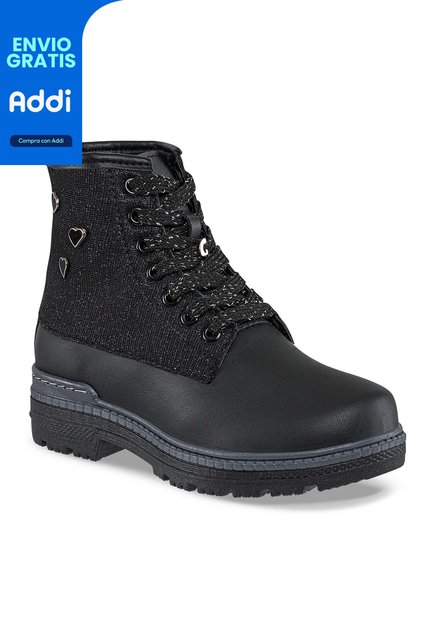 Botas Gargola Negro Para Niña Los Gomosos
