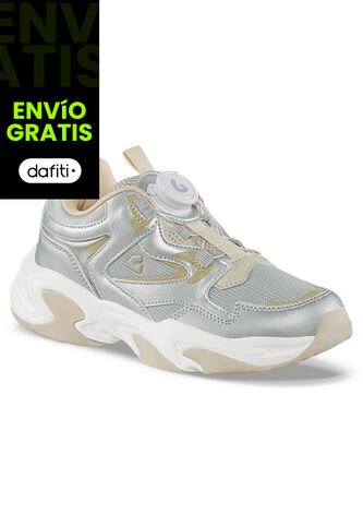 Tenis Urbanos Ganila Plata Los Gomosos Para Niña Los Gomosos