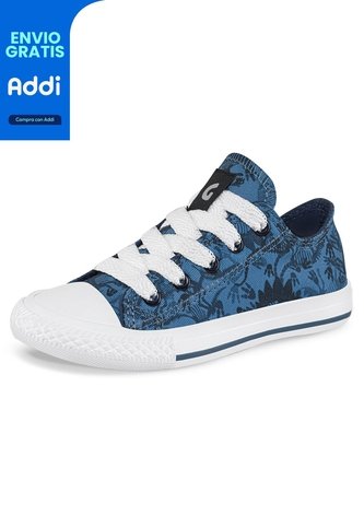 Tenis Blendin Bajo Azul Para Niño Los Gomosos Los Gomosos