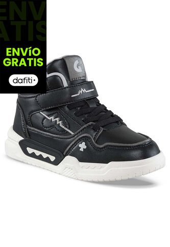 Botas Ziraf Negro-Plata Los Gomosos Para Niña Los Gomosos