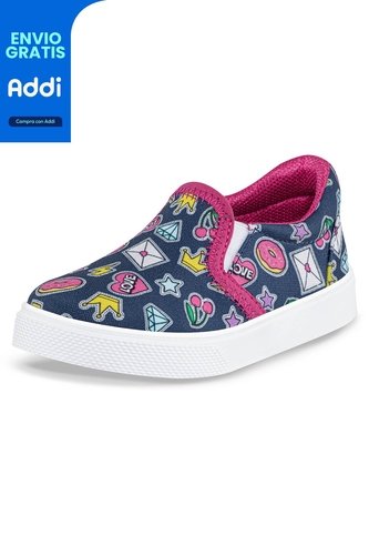Tenis Tess Azul Osc Para Niña Los Gomosos Los Gomosos