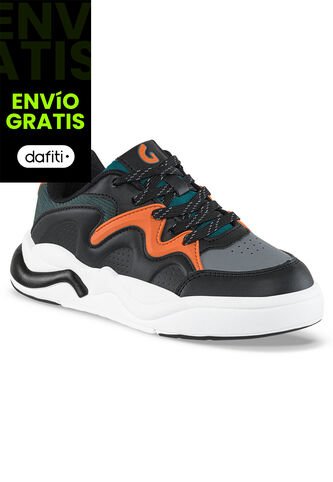 Tenis Urbanos Ogrimi Gris-Negro Los Gomosos Para Niño Los Gomosos