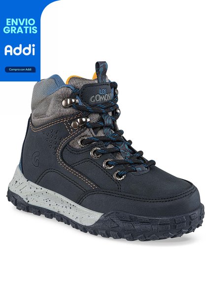 Botas Punna Azul Osc Para Niño Los Gomosos