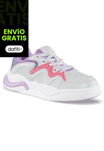 Tenis Casuales Nadopi Blanco-Mora Los Gomosos Para Niña Los Gomosos
