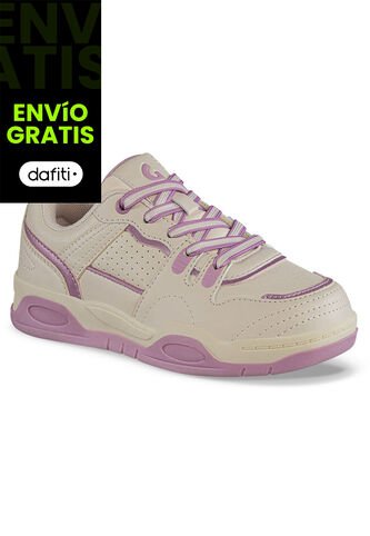 Tenis Urbanos Samien Beige-Rosa Los Gomosos Para Niña Los Gomosos