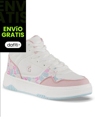 Tenis Urbanos Geximu Blanco-Rosa Los Gomosos Para Niña Los Gomosos