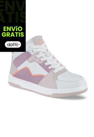 Tenis Urbanos Kuxoj Blanco-Mora Los Gomosos Para Niña Los Gomosos