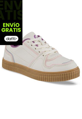 Tenis Urbanos Zynora Beige Para Niña Los Gomosos Los Gomosos