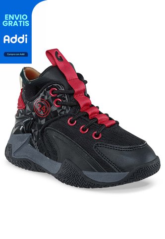 Tenis Loger Negro Para Niño Los Gomosos Los Gomosos