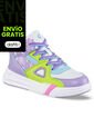 Tenis Urbanos Fenir Blanco-Mora Para Niña Los Gomosos de Los Gomosos