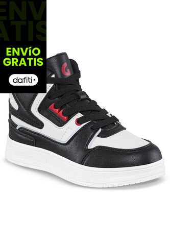 Tenis Urbanos Ruype Negro-Blanco Para Niño Los Gomosos Los Gomosos