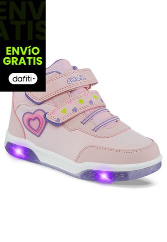 Tenis Luces Dencel Rosa Para Niña Los Gomosos Los Gomosos