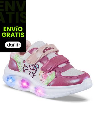 Tenis Luces Asfir Fucsia Para Niña Los Gomosos Los Gomosos