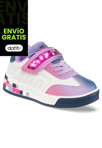 Tenis Luces Perenne Fucsia Para Niña Los Gomosos Los Gomosos
