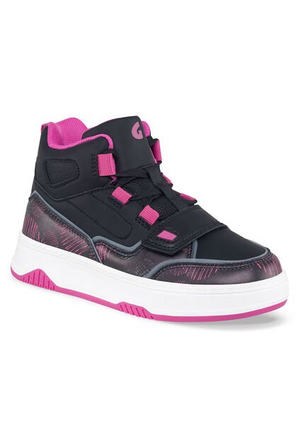 Tenis Viry Negro-Fucsia Para Niña Los Gomosos