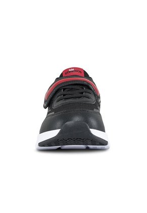 Tenis Luces Dacum Negro-Rojo Para Niño Los Gomosos