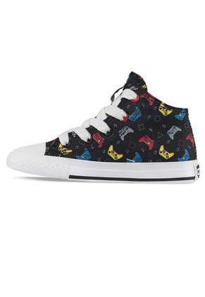 Tenis Kanzo Alto Negro Para Niño Los Gomosos