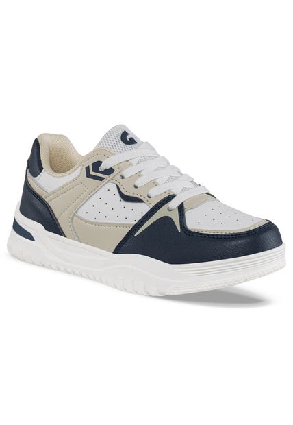 Tenis Urbanos Drooble Blanco-Beige Para Niño Los Gomosos