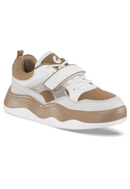 Tenis Urbanos Vaxo Café-Beige Para Niño Los Gomosos
