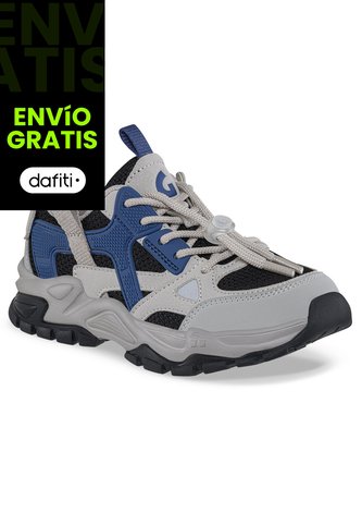 Tenis Urbanos Rigew Gris-Negro Los Gomosos Para Niño Los Gomosos
